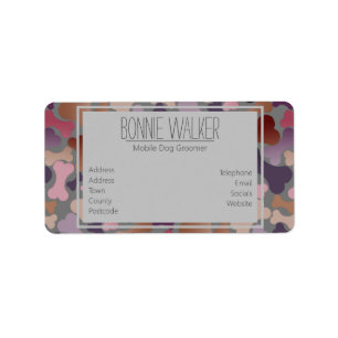 Diensten voor gezelschapsdieren van hondenbeendere etiket