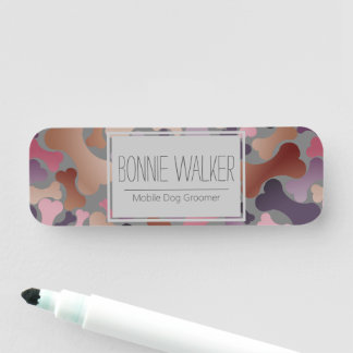 Diensten voor gezelschapsdieren van hondenbeendere naamplaatje