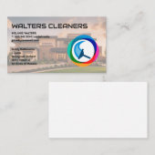 Diensten voor het schoonmaken van het huis | Huisk Visitekaartje (Voorkant / Achterkant)