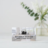 Diensten voor het schoonmaken van het huis | Schon Visitekaartje (Staand voorkant)