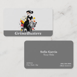 Diensten voor het schoonmaken van het huis visitekaartje