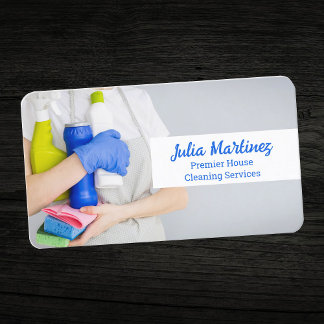 Diensten voor het schoonmaken van het huis visitekaartje