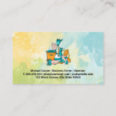 Diensten voor het schoonmaken van huizen Gereedsch Visitekaartje (Achterkant)