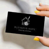 Diensten voor het schoonmaken van huizen Huishouds Visitekaartje