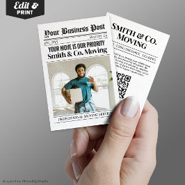 Diensten voor Visitekaartje, verpakking en verplaa Contactkaartje