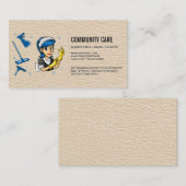 dienstmeisje | Schoonmaakdiensten Visitekaartje (Voorkant / Achterkant)