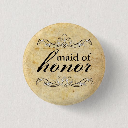   dienstmeisje van Honor Button (Voorkant)