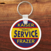  dienstteken Kaiser Frazer rood/blauw Sleutelhanger (Voorkant)