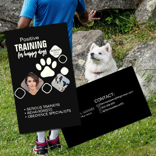 Dienstverlening professionele honden trainers Pu Visitekaartje