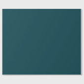 Diep Aqua Solid Color Cadeaupapier (Vlak)