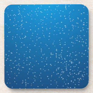 Diep Blauw Water en Kleine Bellen Bier Onderzetter