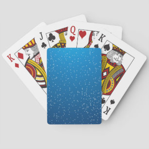 Diep Blauw Water en Kleine Belletjes Pokerkaarten