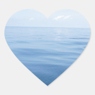 diep blauw zee hart sticker