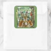 Diep bos 5 vierkante sticker (Tas)