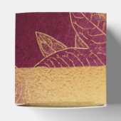 Diep Bourgondië en Goud Bedankdoosjes (Bovenkant)