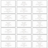 Diep bruine lettertype huwelijksgast adreslabels sticker (Voorkant)