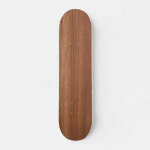 Diep donkerbruine houtnerf textuurpatroon skateboard