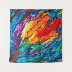diep duiken in het ongekende abstract, kunst, acht wandkleed