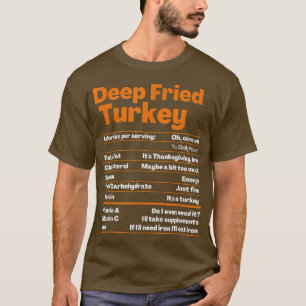 Diep gefrustreerd Turkije Thanksgiving Voedsel T-shirt