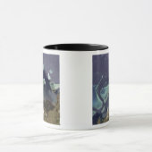 Diep groen bos op het land mok (Midden)