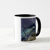 Diep groen bos op het land mok (Voorkant rechts)