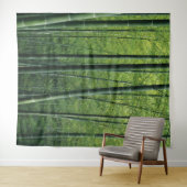 Diep groene bos achtergrond of decor wandkleed (In Situ (horizontaal))