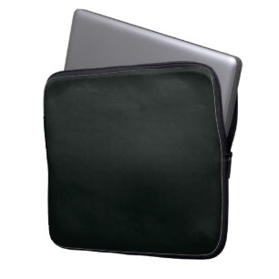 Diep groene effen kleur laptop sleeve