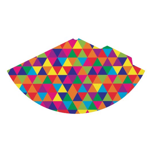 Diep heldere driehoeken - modern Abstract patroon Feesthoedjes (Voorkant)