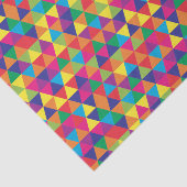Diep heldere driehoeken - modern Abstract patroon Tissuepapier (Detail)