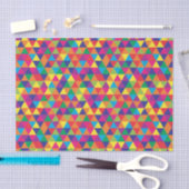 Diep heldere driehoeken - modern Abstract patroon Tissuepapier (Craft)