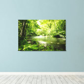 Diep in het bos canvas afdruk (Insitu (Houten vloer))