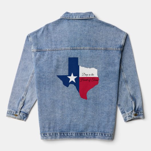 Diep in het hart van Texas vlag Denim Jacket (Achterkant)