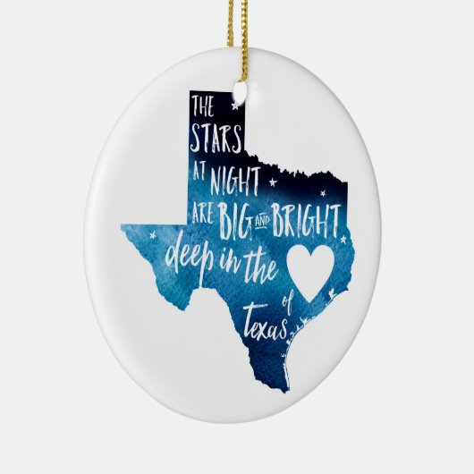 Diep in het hart van TX Harvey Ornament (Rechts)