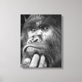 Diep in Hoewel Gorilla Canvas Afdruk