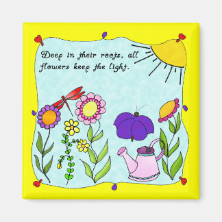 Diep in hun Roots Square Magnet Magneet