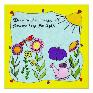 Diep in hun Roots Square Poster Perfect Poster