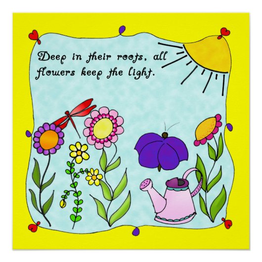 Diep in hun Roots Square Poster Perfect Poster (Voorkant)