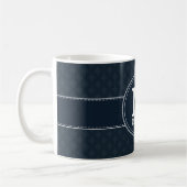 Diep - Klassieke marineblauwpatroon - aangepast mo Koffiemok (Links)