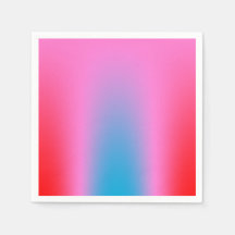 Diep Magenta Roze naar Rood & Blauw Auric Ombre