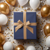 Diep Medium Navy Blauw Wrapping Paper Roll Cadeaupapier