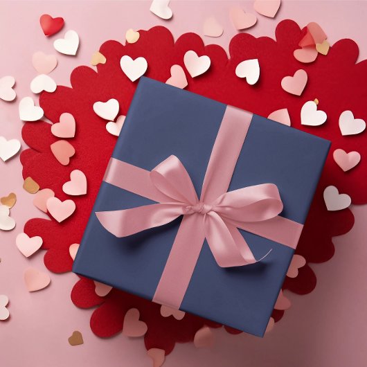 Diep Medium Navy Blauw Wrapping Paper Roll Cadeaupapier