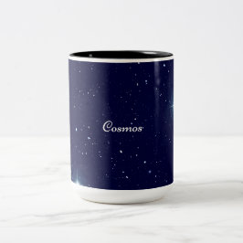 Diep Middenblauw Kosmische Sterrenhemel Kosmos Mok