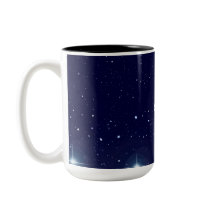 Diep Middenblauw Kosmische Sterrenhemel Kosmos Mok