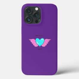 Diep ontspannende paarse iPhone 13 pro hoesje