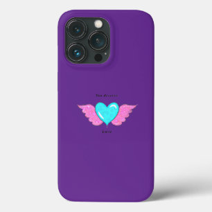 Diep ontspannende paarse iPhone 13 pro hoesje