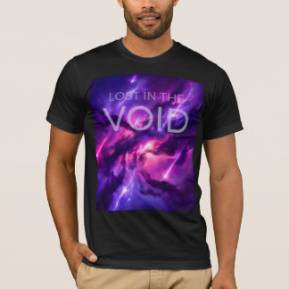 Diep Paarse Kosmische Ruimte Sterrenstelsel Grafie T-shirt
