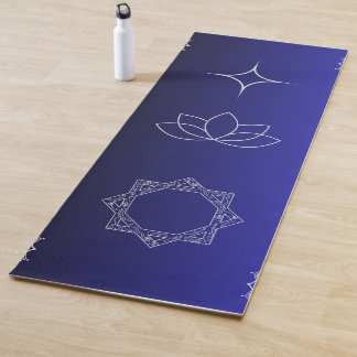 Diep Paarse Lotus Chakra Esoterisch Symbool Yogamat