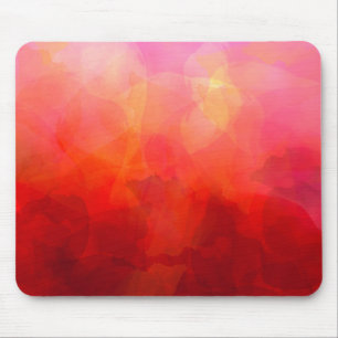 Diep rood oranje geel aquarel achtergrond muismat