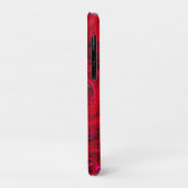 Diep rood rozen patroon Case-Mate iPhone case (Achterkant/links)