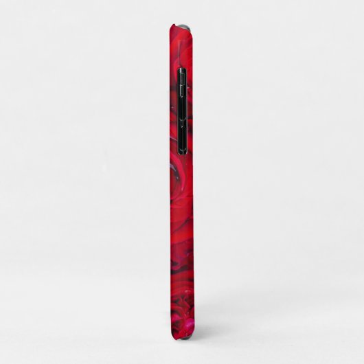 Diep rood rozen patroon Case-Mate iPhone case (Achterkant/links)
